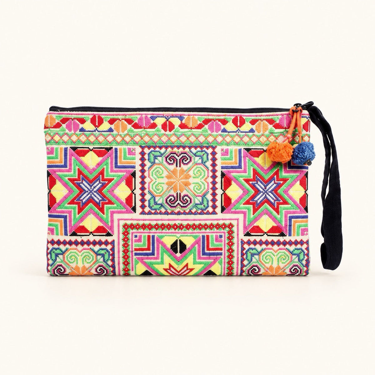 Lumily - Sarita Hmong Embroidered Wristlet - Thailand