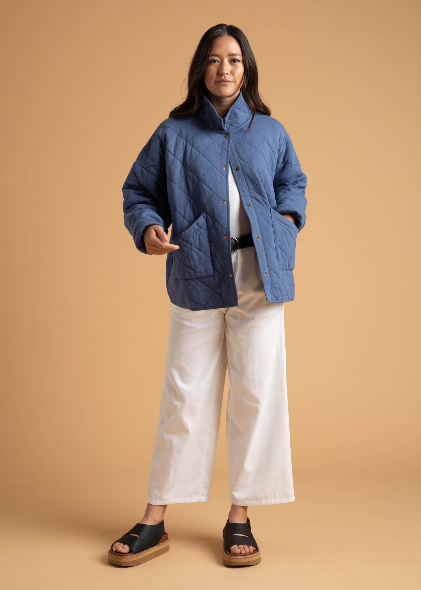 Countryside Quilted Jacket - Inky Blue - FINAL SALE