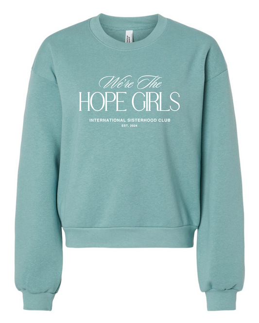 Hope Girl Sweatshirt Cropped