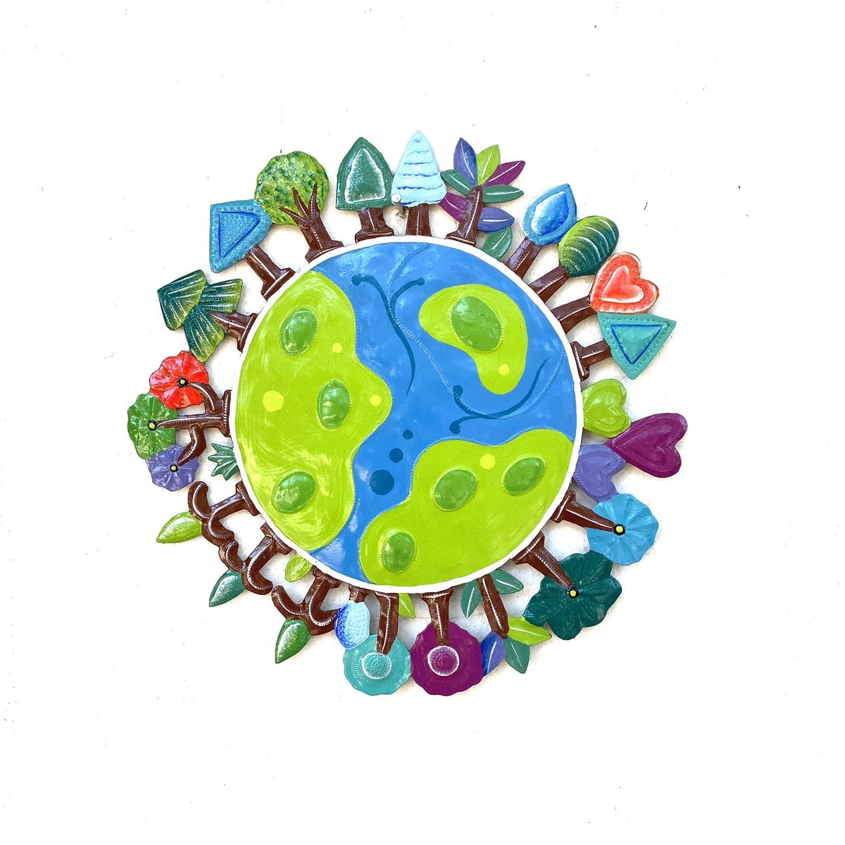 Metal Wall Art - Plants Around the World