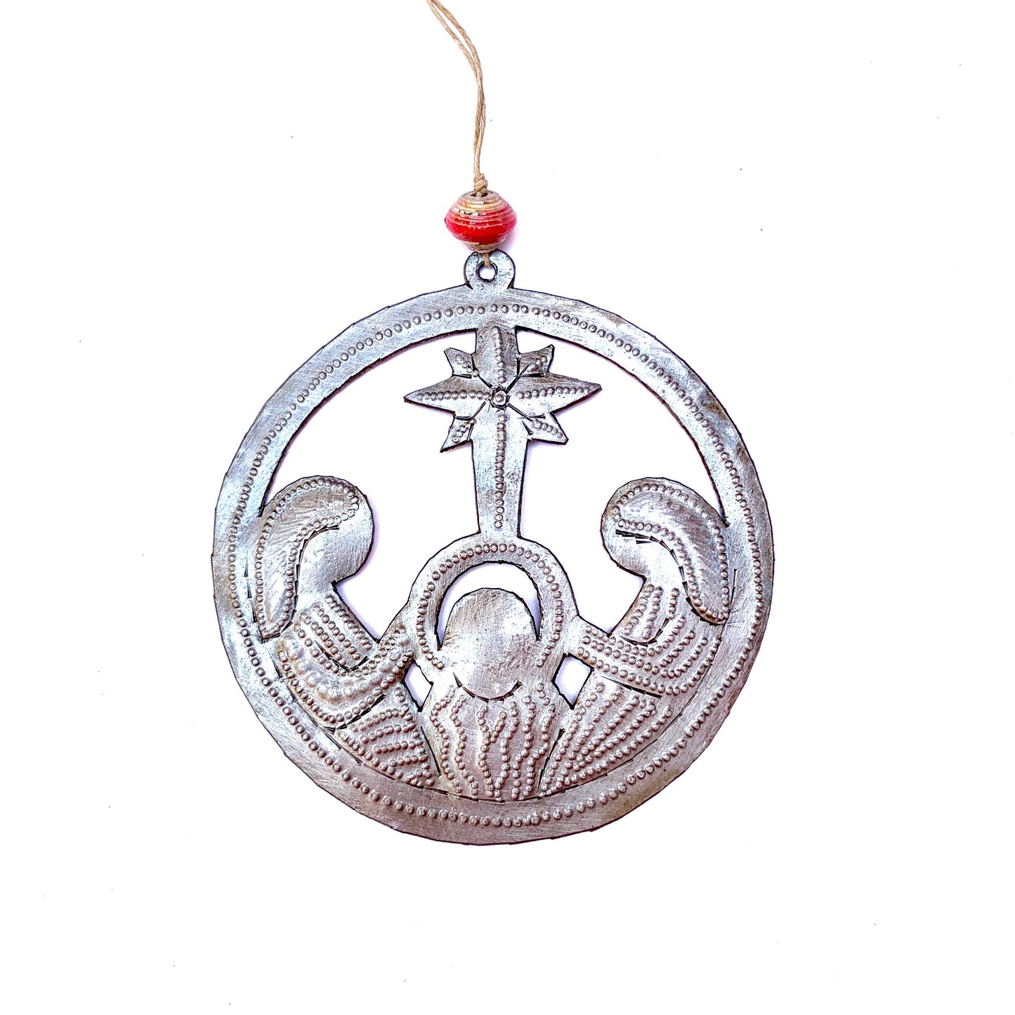 Round Nativity Ornament