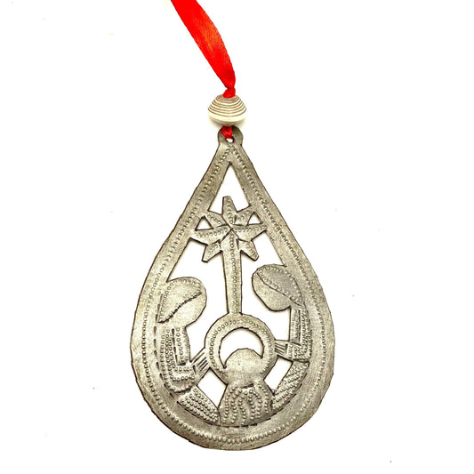 Teardrop Nativity Ornament
