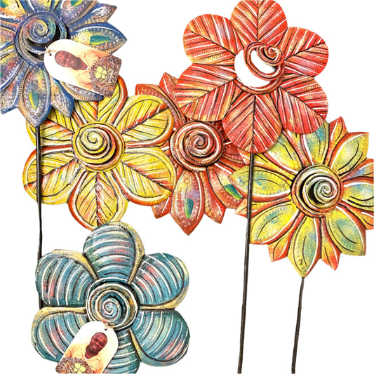 Floral Garden Stake