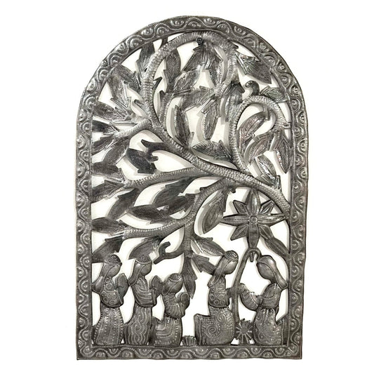 Steel Drum Arched Nativity