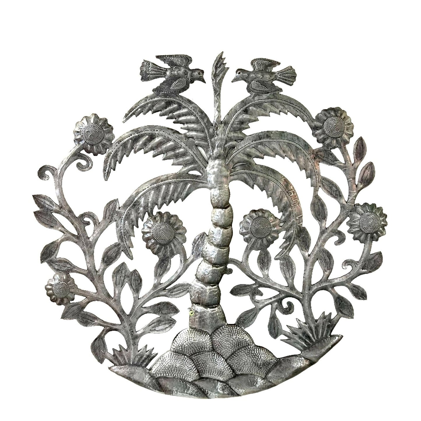 Large Steel Sunflower Palm