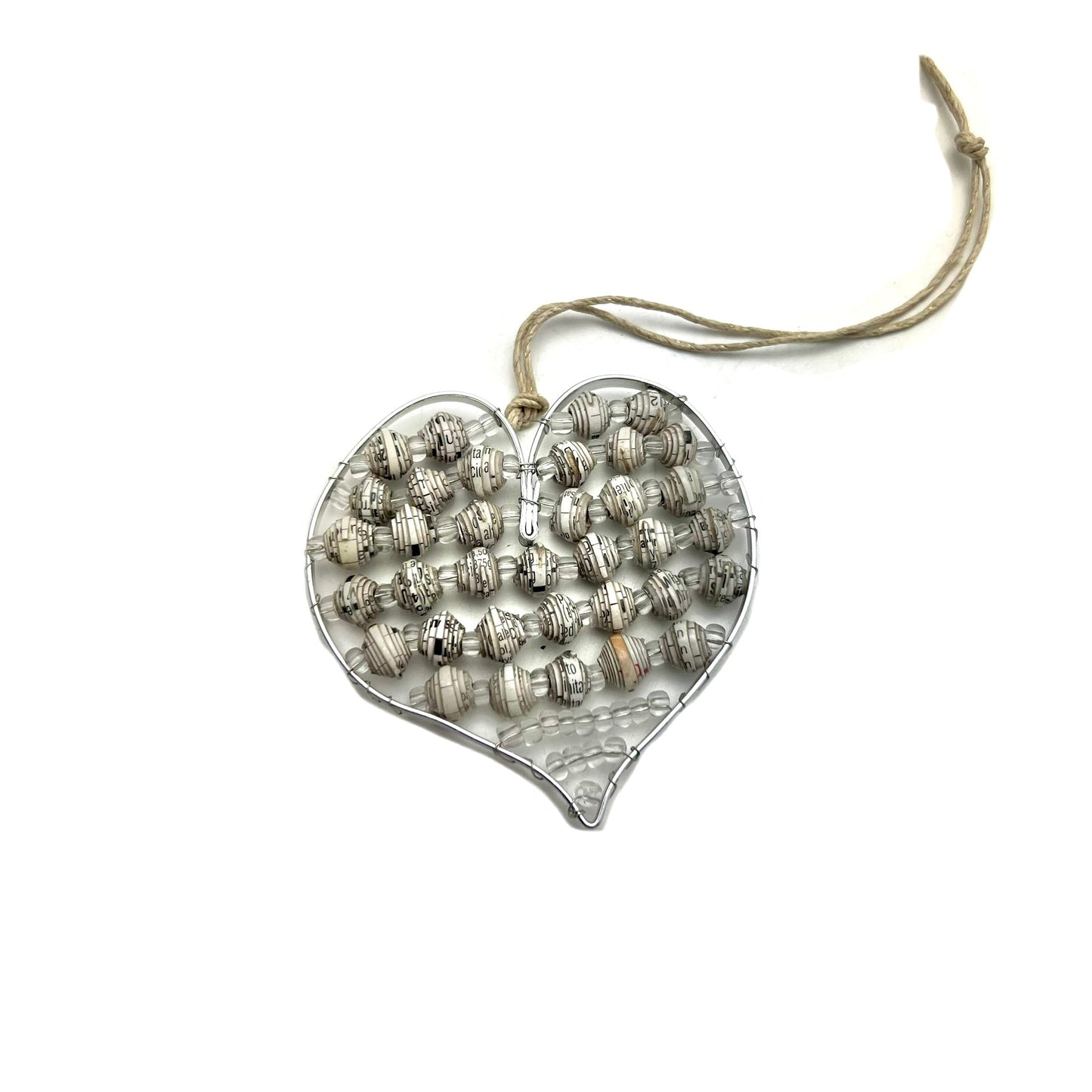 Paper Wire Heart Ornament