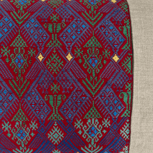 Huipil & Hemp Throw Pillow Cover