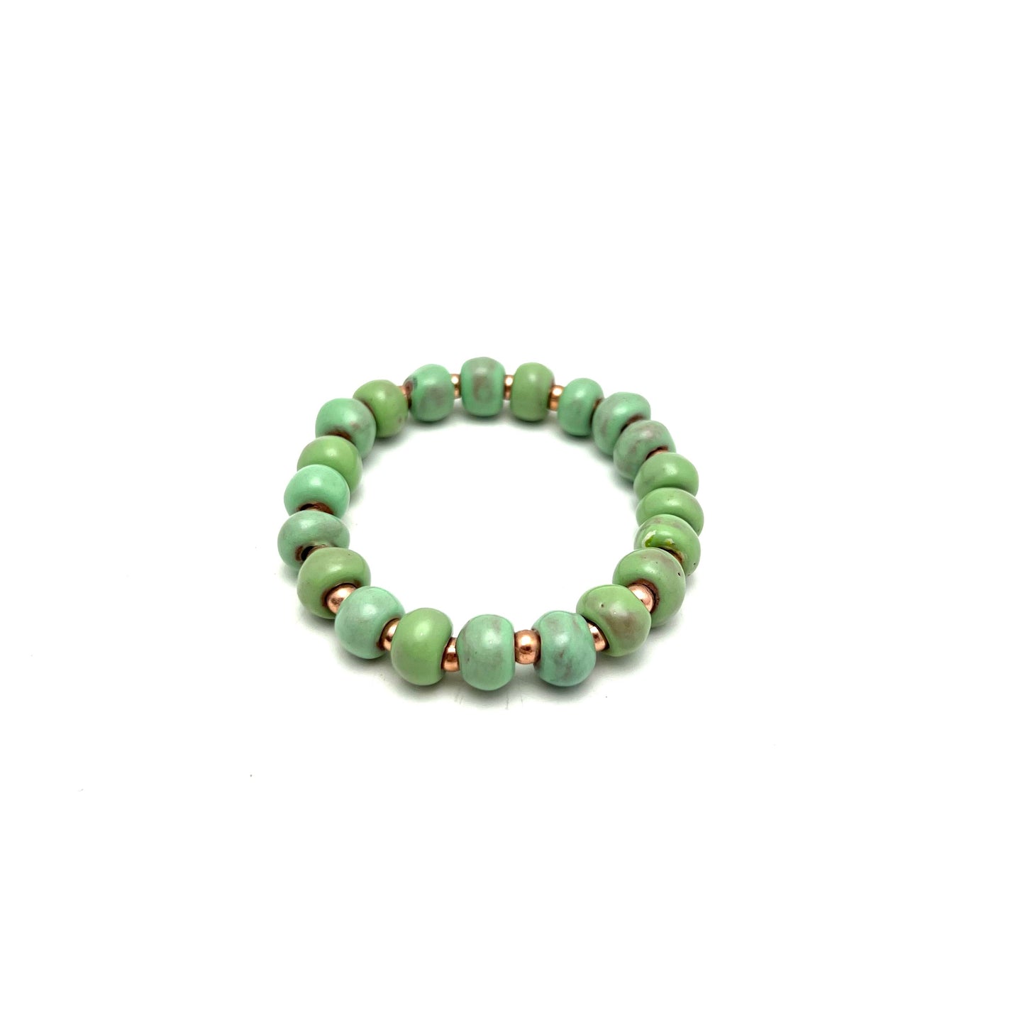 Simple Ceramic Bracelet- Rose Gold