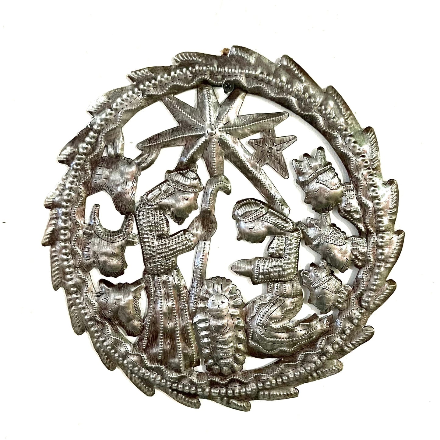 Round Nativity Wall Hanging