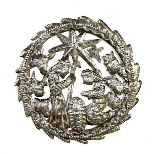 Round Nativity Wall Hanging