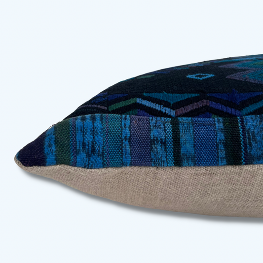 Huipil & Hemp Throw Pillow Cover