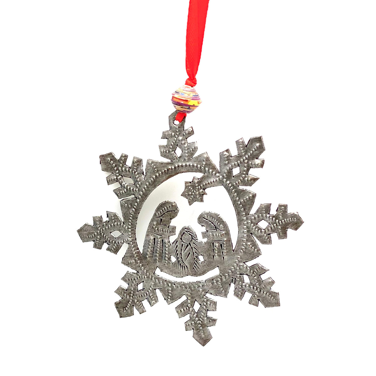 Snowflake Nativity Ornament