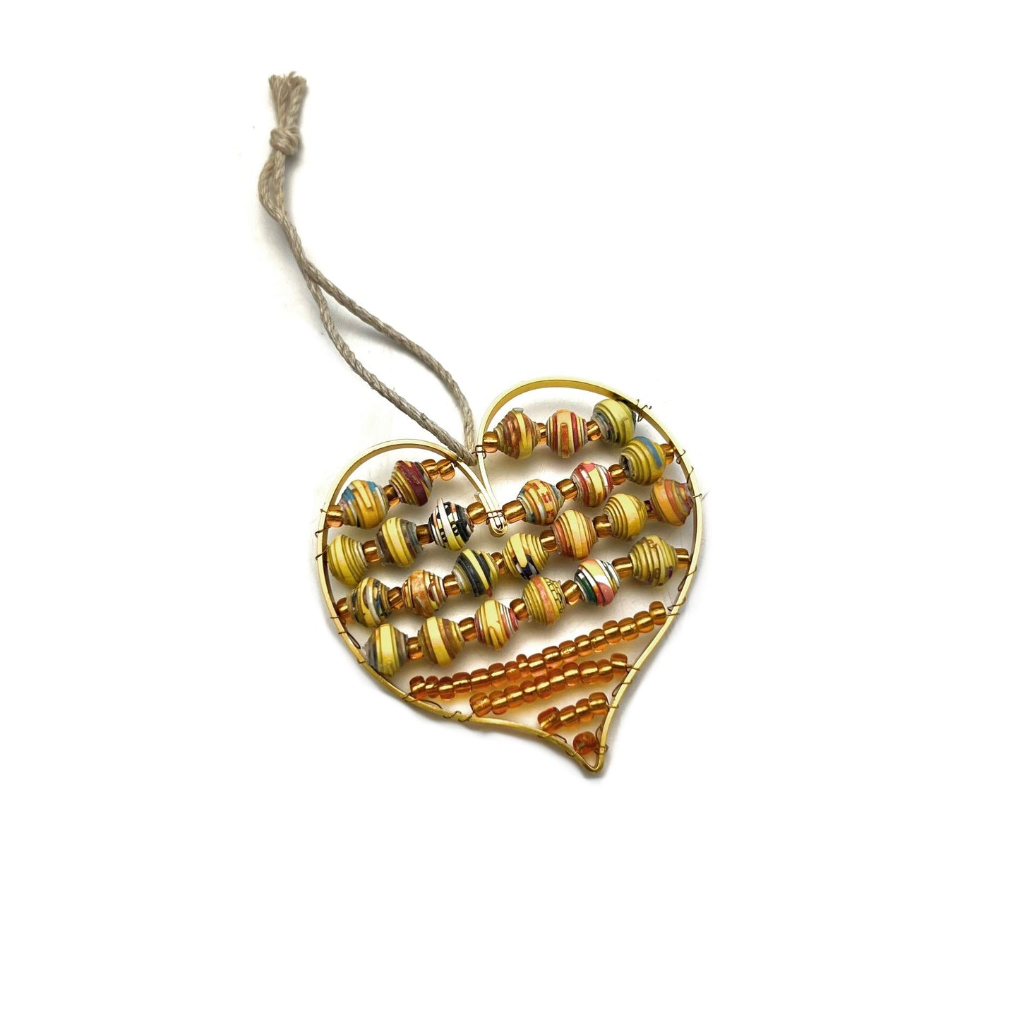 Paper Wire Heart Ornament