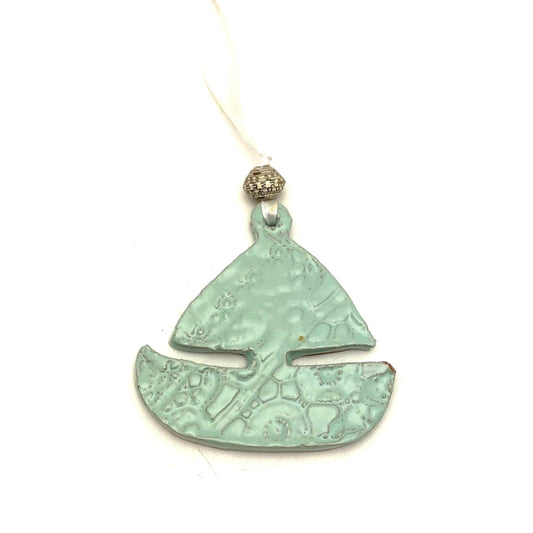 Sailboat Ceramic Ornament