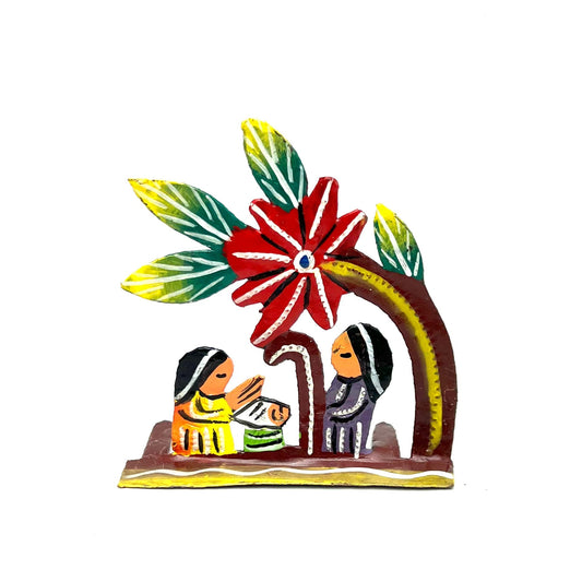 Mini Painted Sheltered Standing Nativity