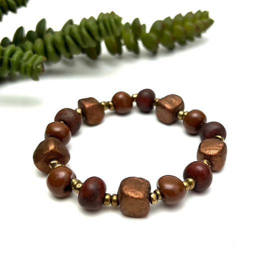 Bronze Ceramic Bracelet
