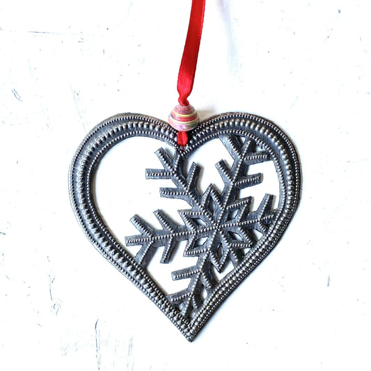 Heart Snowflake Ornament