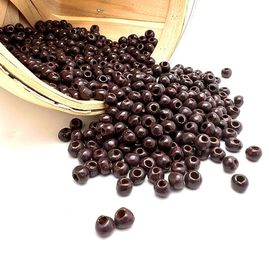 Bulk Beads - Glossy Mocha