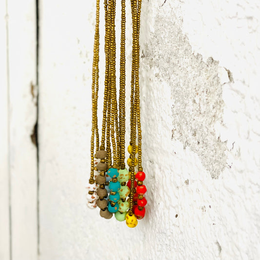 Antique Ceramic Necklace