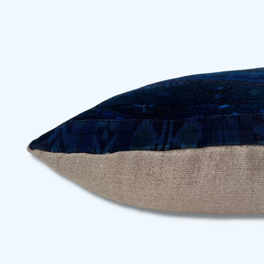 Huipil & Hemp Throw Pillow Cover