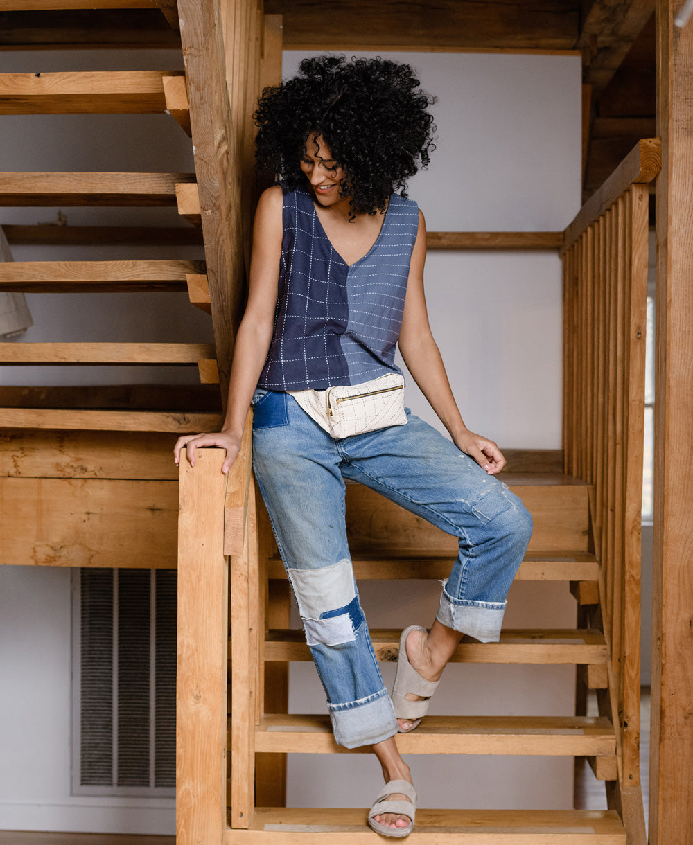 Embroidered Belt Bag