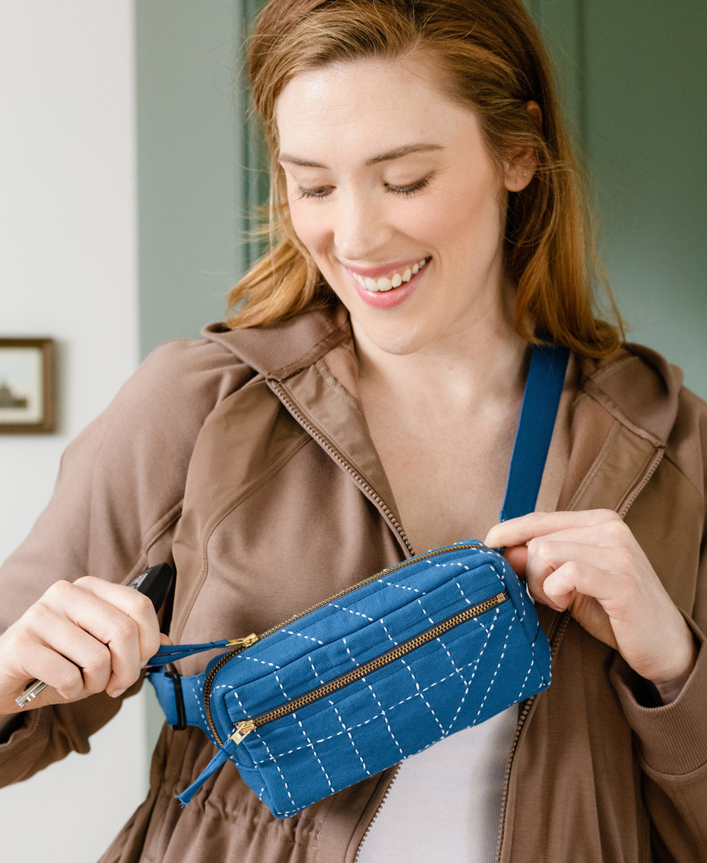 Embroidered Belt Bag