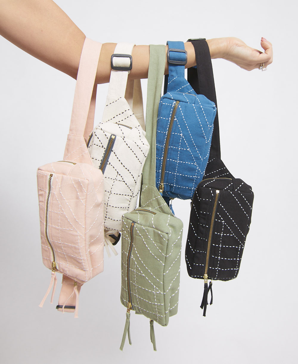Embroidered Belt Bag
