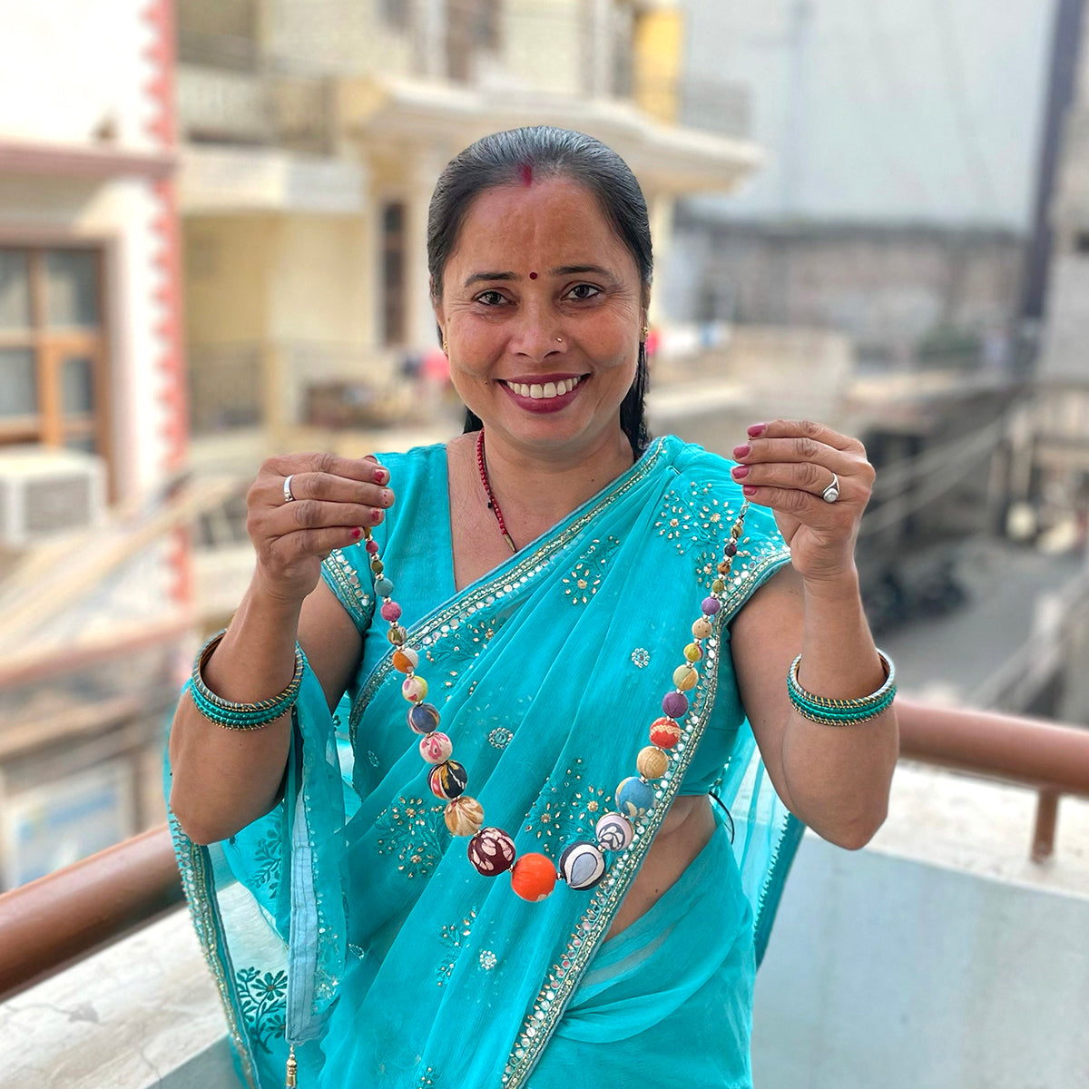 Kantha Graduated Necklace