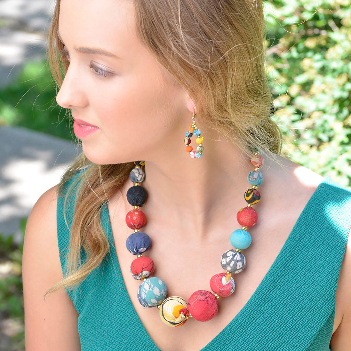 Kantha Graduated Necklace
