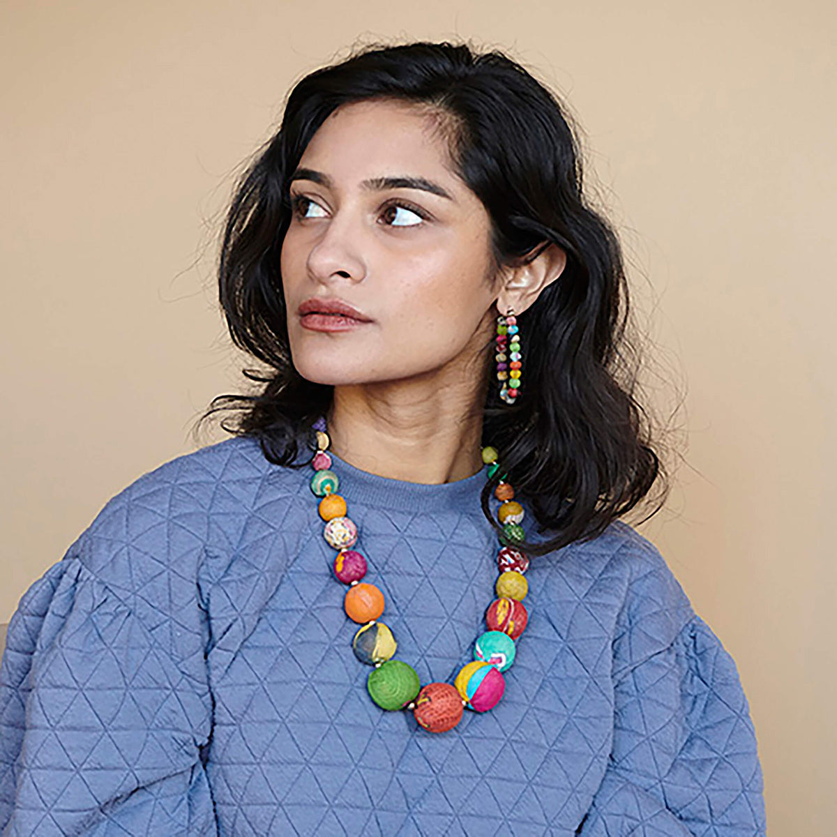 Kantha Graduated Necklace