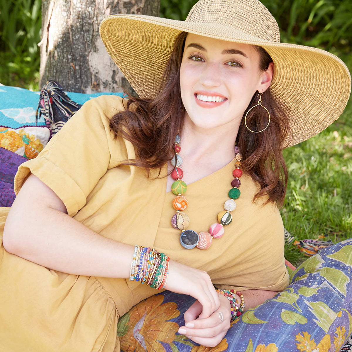 Kantha Graduated Necklace