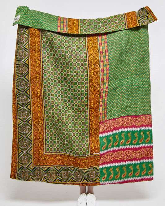 Kantha Quilt Throw - No. 240325