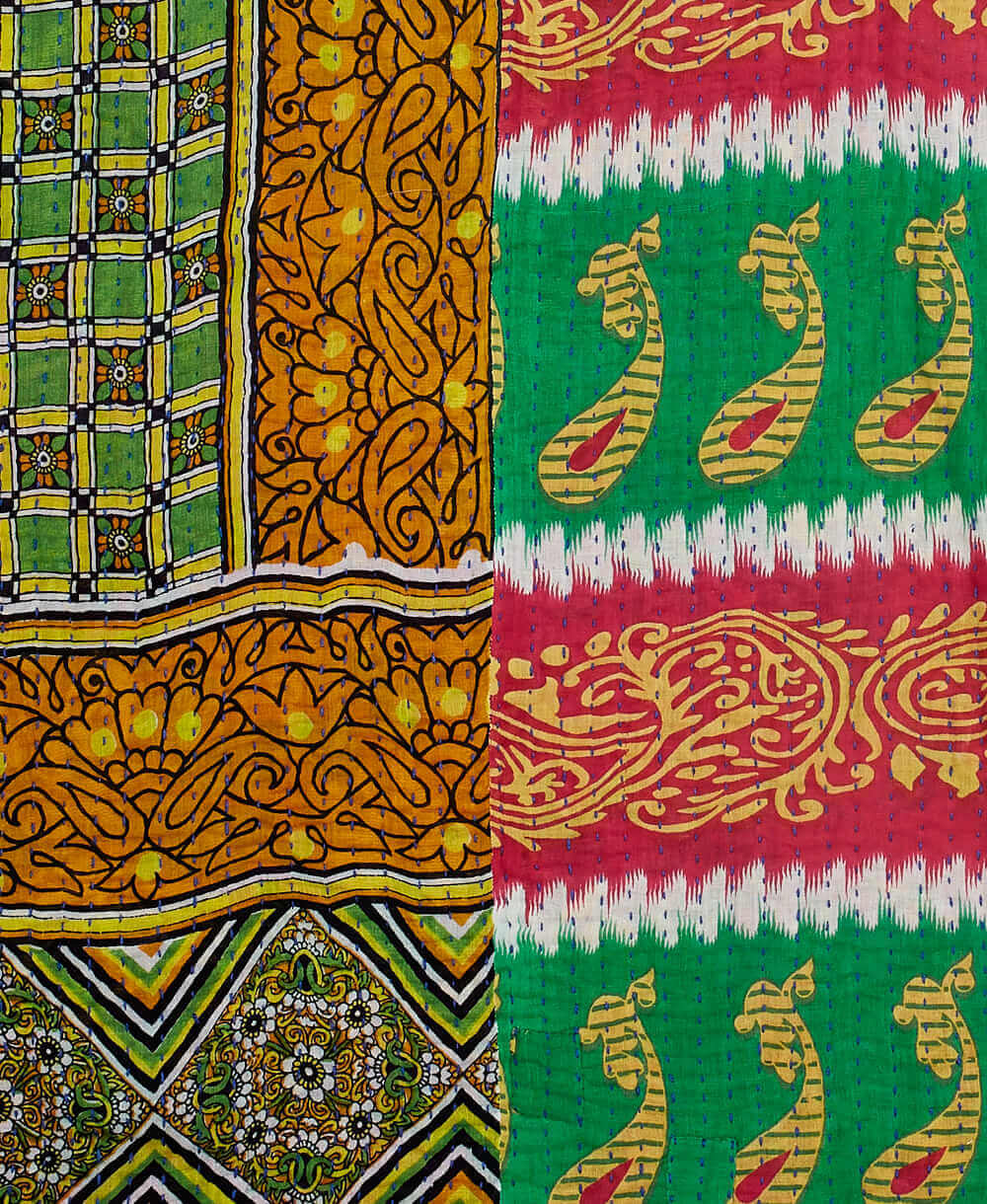 Kantha Quilt Throw - No. 240325