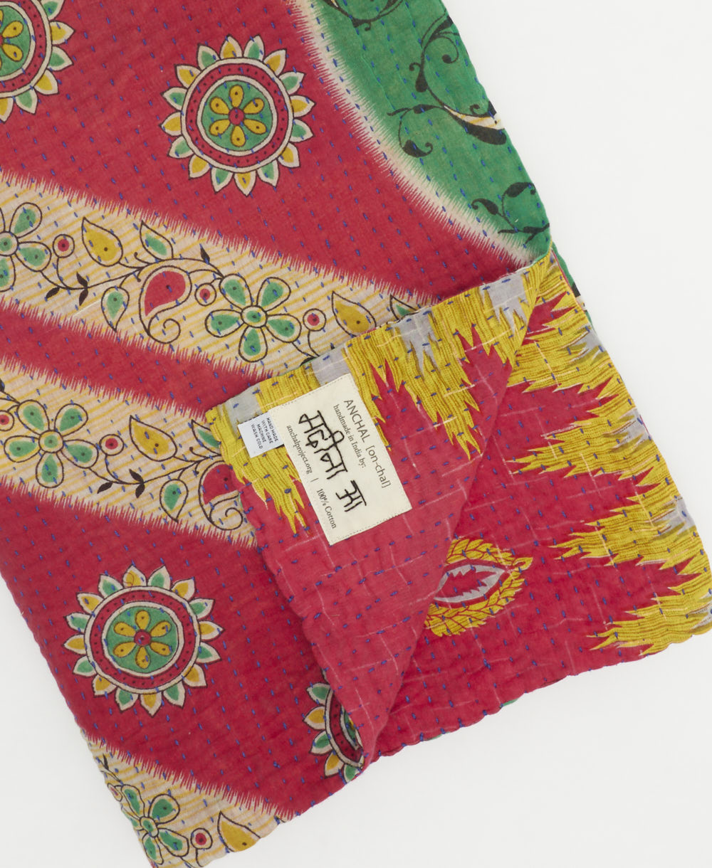 Kantha Quilt Throw - No. 240818