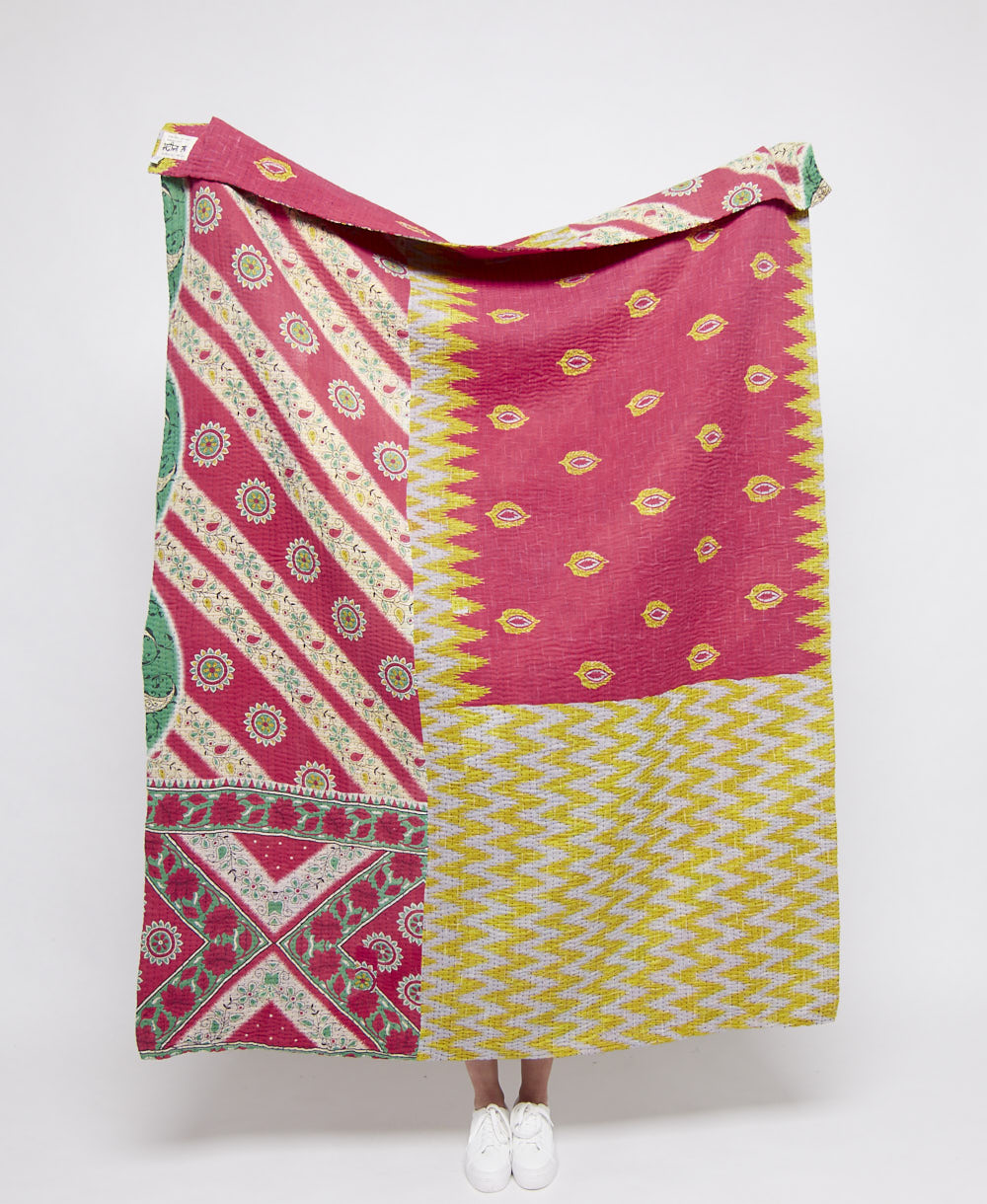 Kantha Quilt Throw - No. 240818