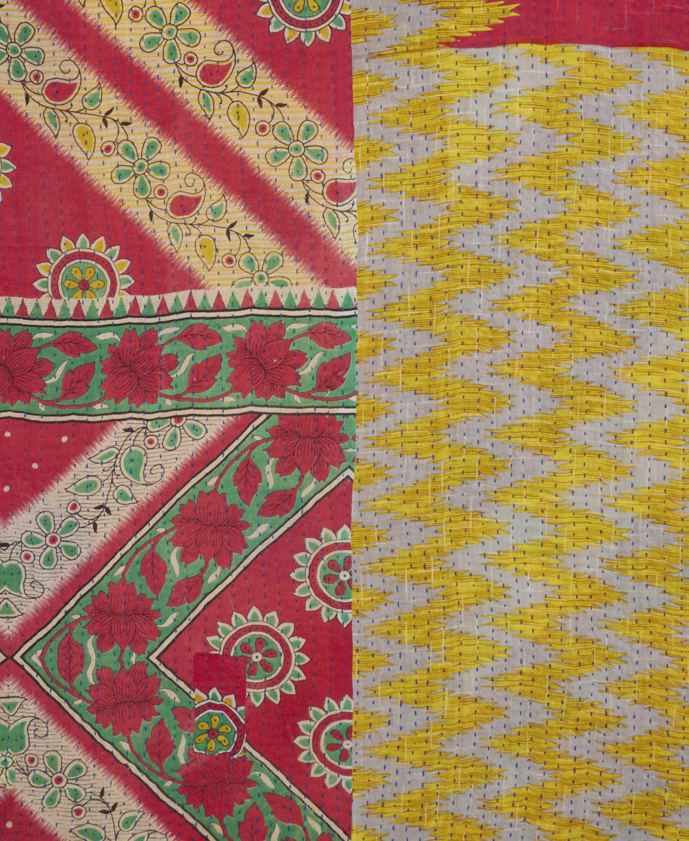 Kantha Quilt Throw - No. 240818
