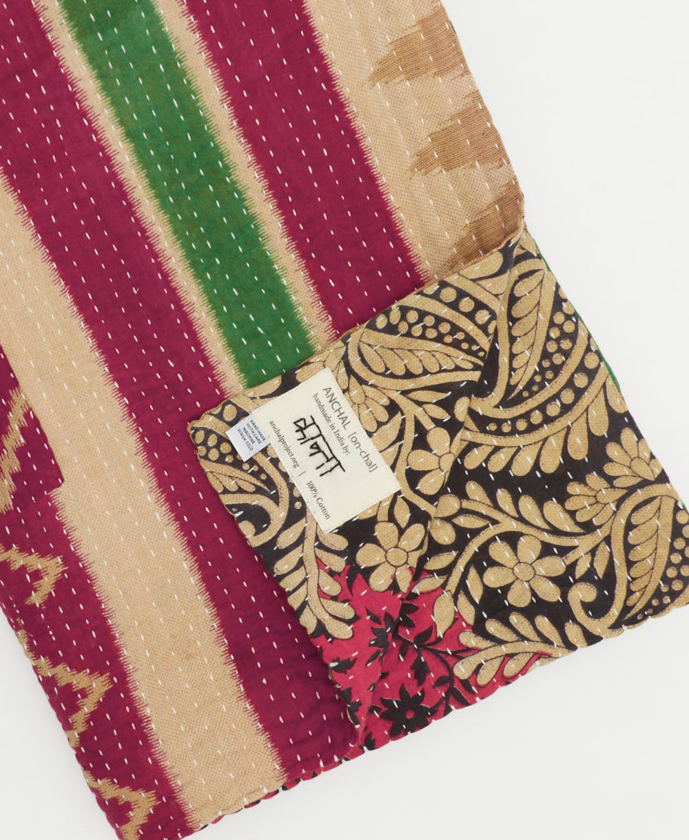 Kantha Quilt Throw - No. 240820