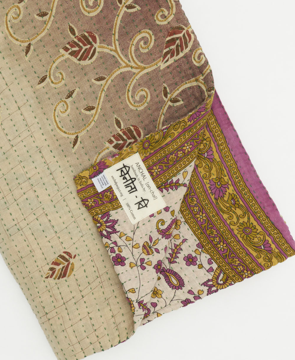 A Kantha Quilt Throw - No. 240830