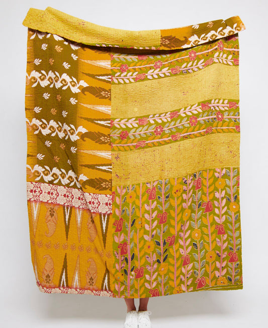 Kantha Quilt Throw - No. 250103