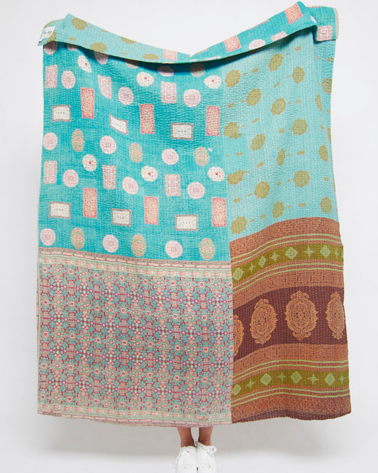 Kantha Quilt Throw - No. 250427