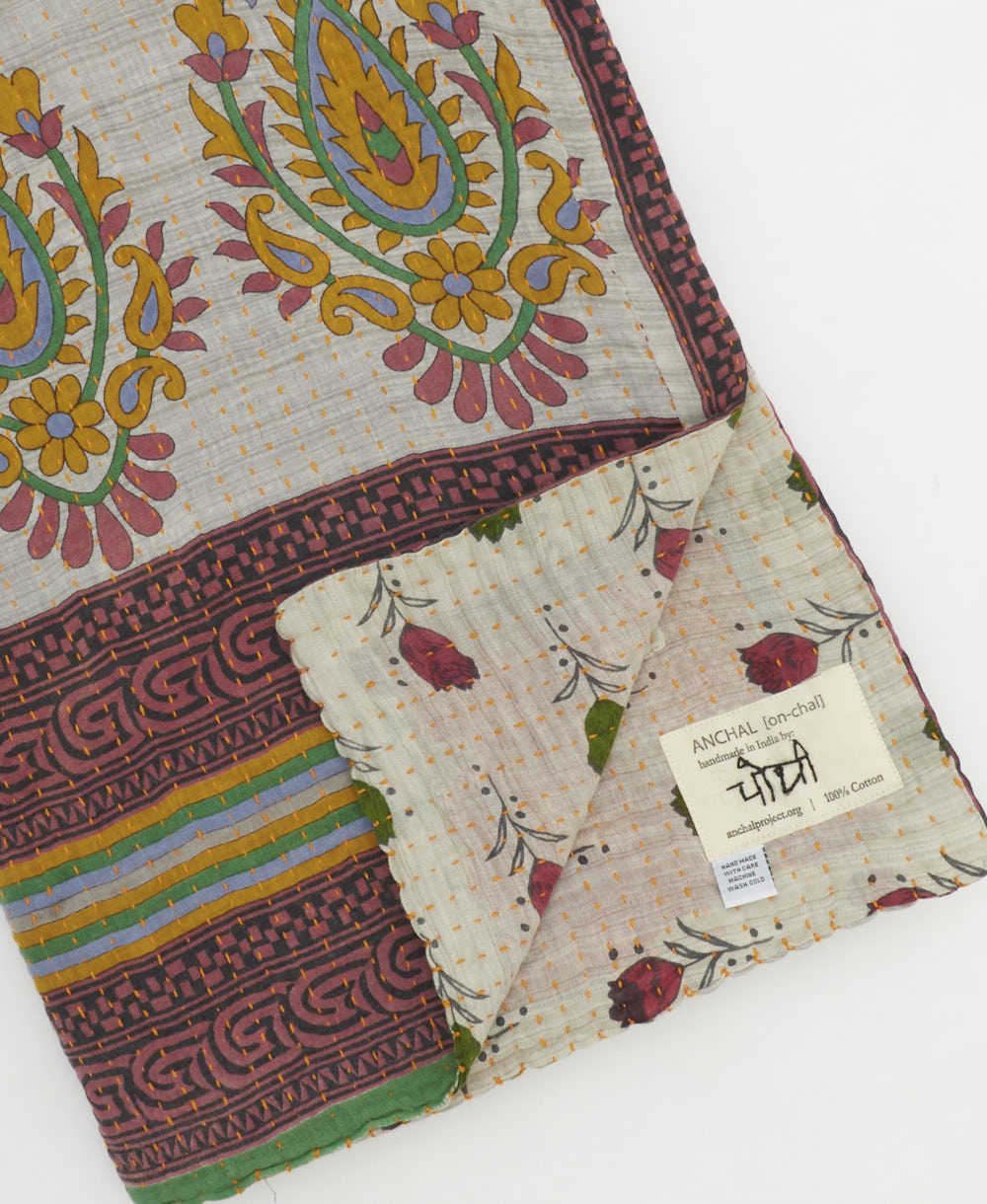 Kantha Quilt Throw - No. 250502
