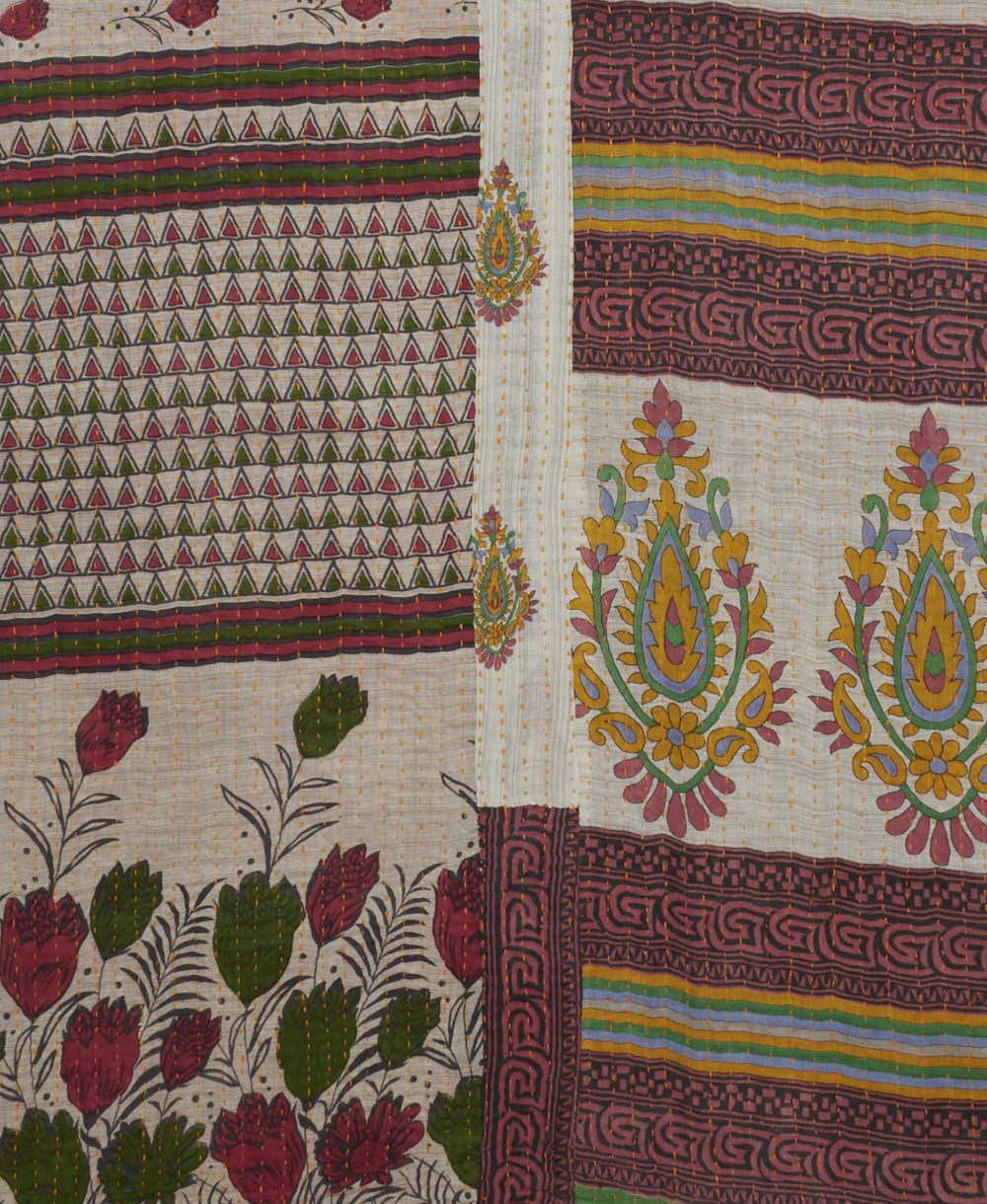 Kantha Quilt Throw - No. 250502