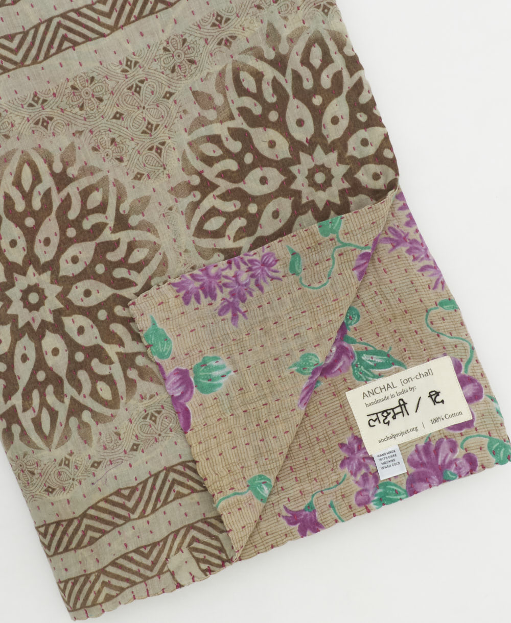 Kantha Quilt Throw - No. 250513