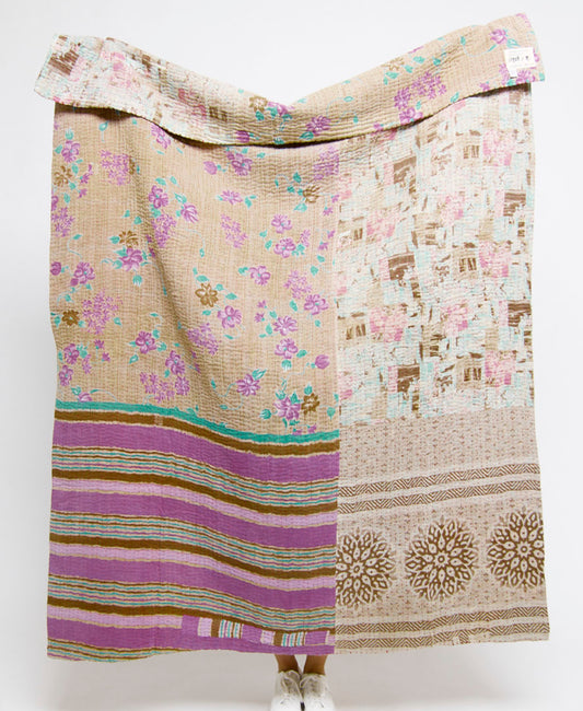 Kantha Quilt Throw - No. 250513
