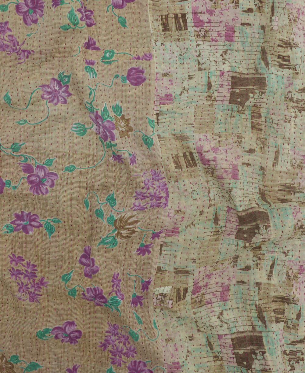 Kantha Quilt Throw - No. 250513