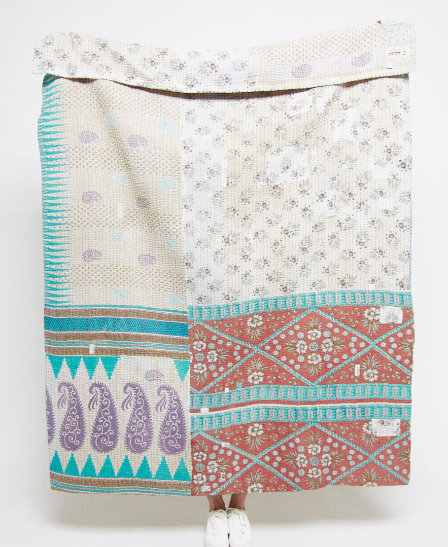 Kantha Quilt Throw - No. 250516