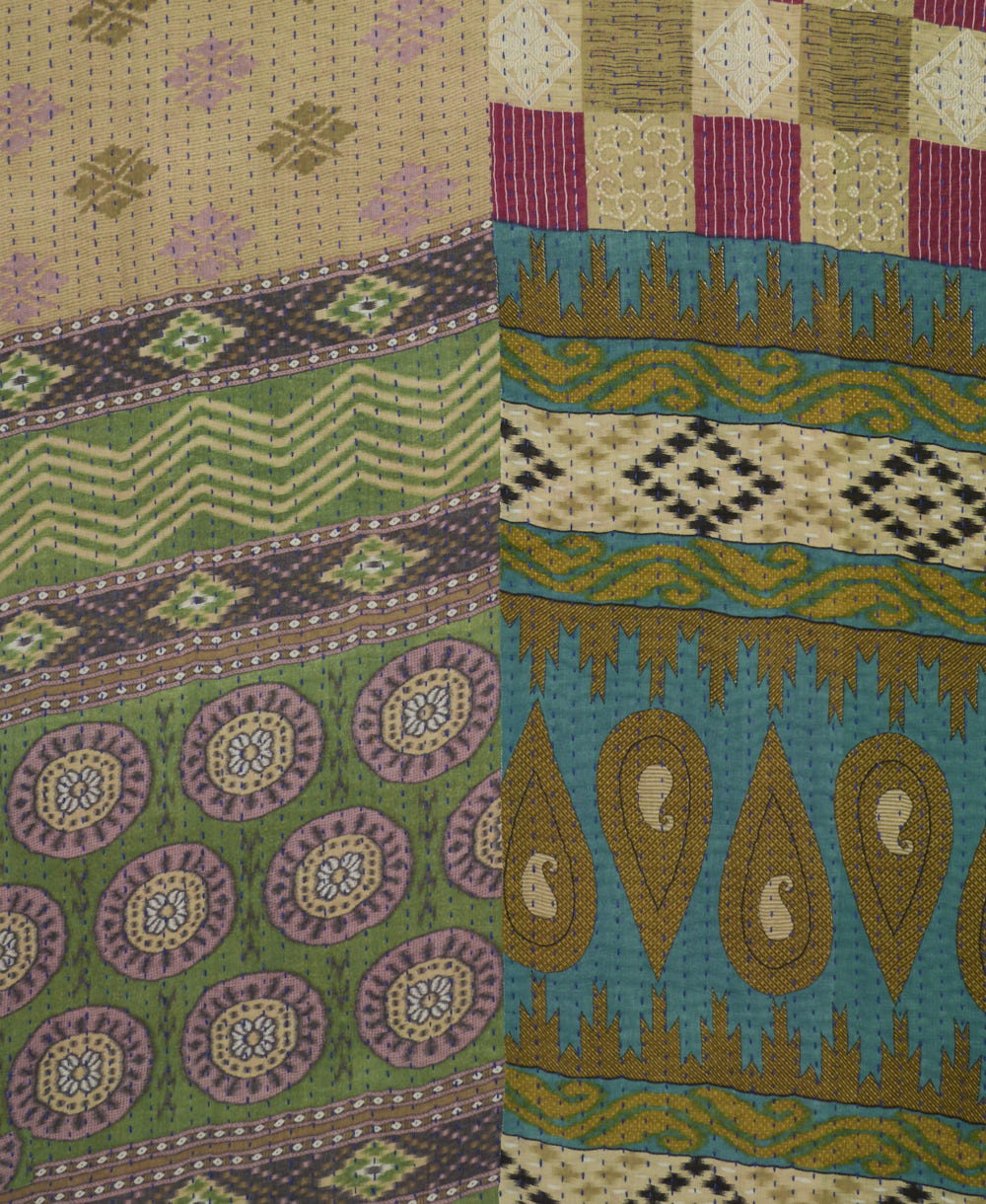 Kantha Quilt Throw - No. 250517