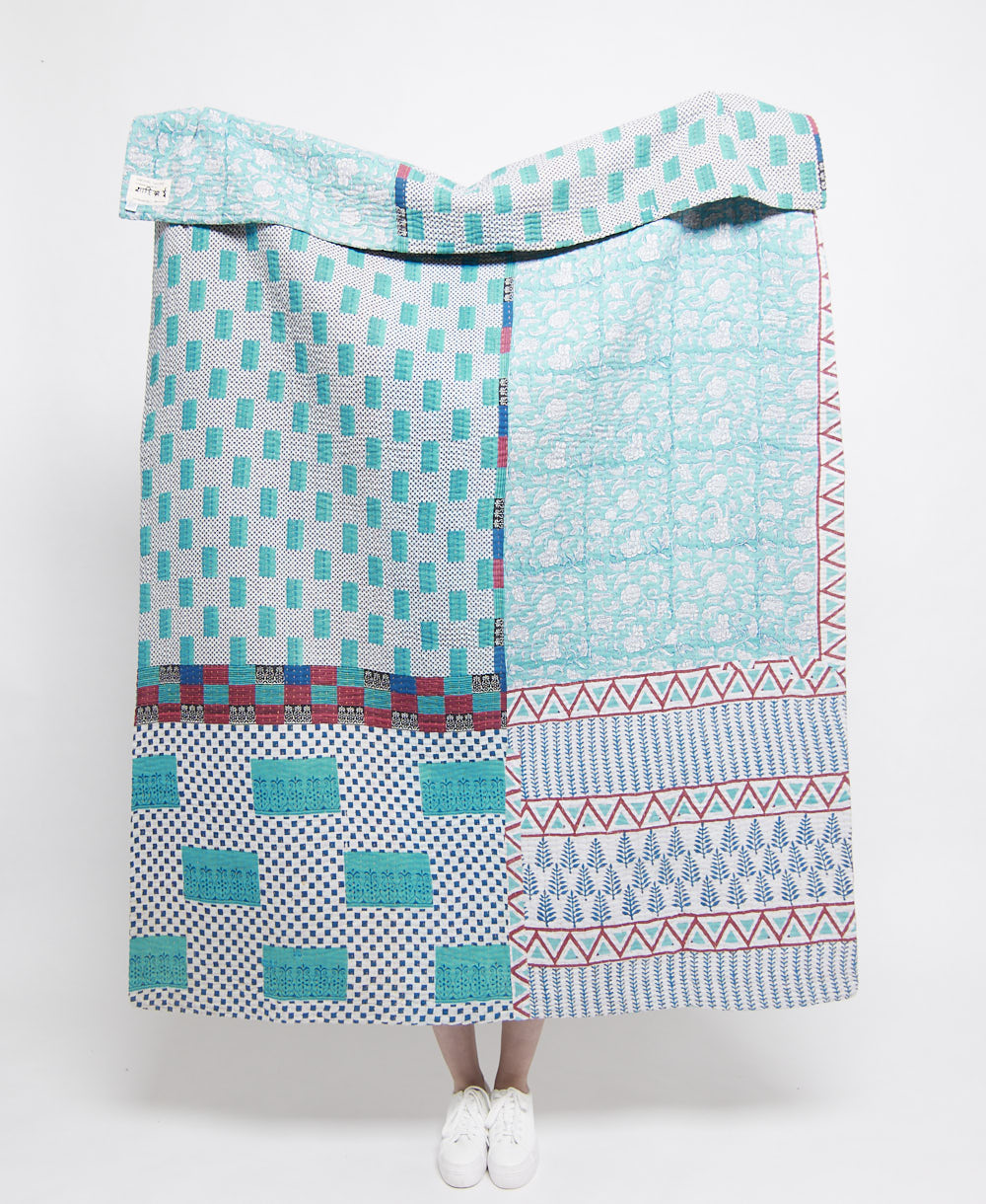 Kantha Quilt Throw - No. 250808