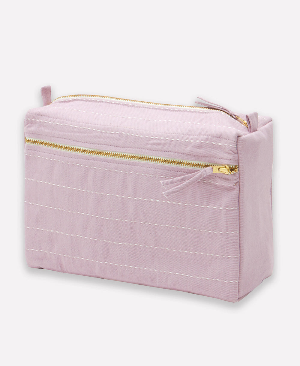 Pin-Stitch Large Toiletry Bag