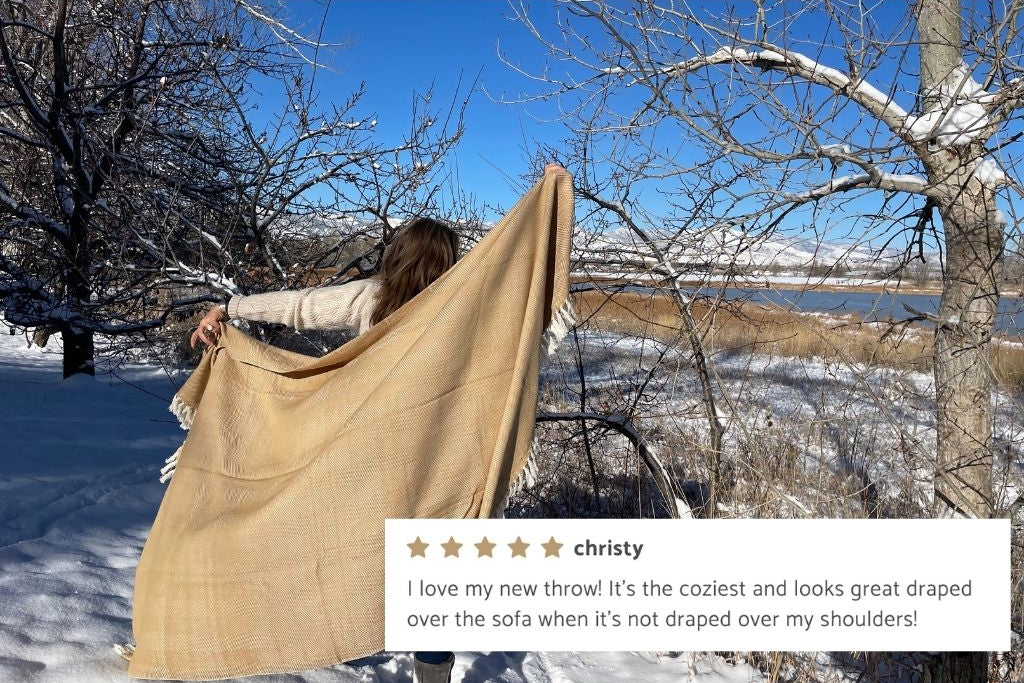 Mechot Handwoven Ethiopian Cotton Throw Blanket